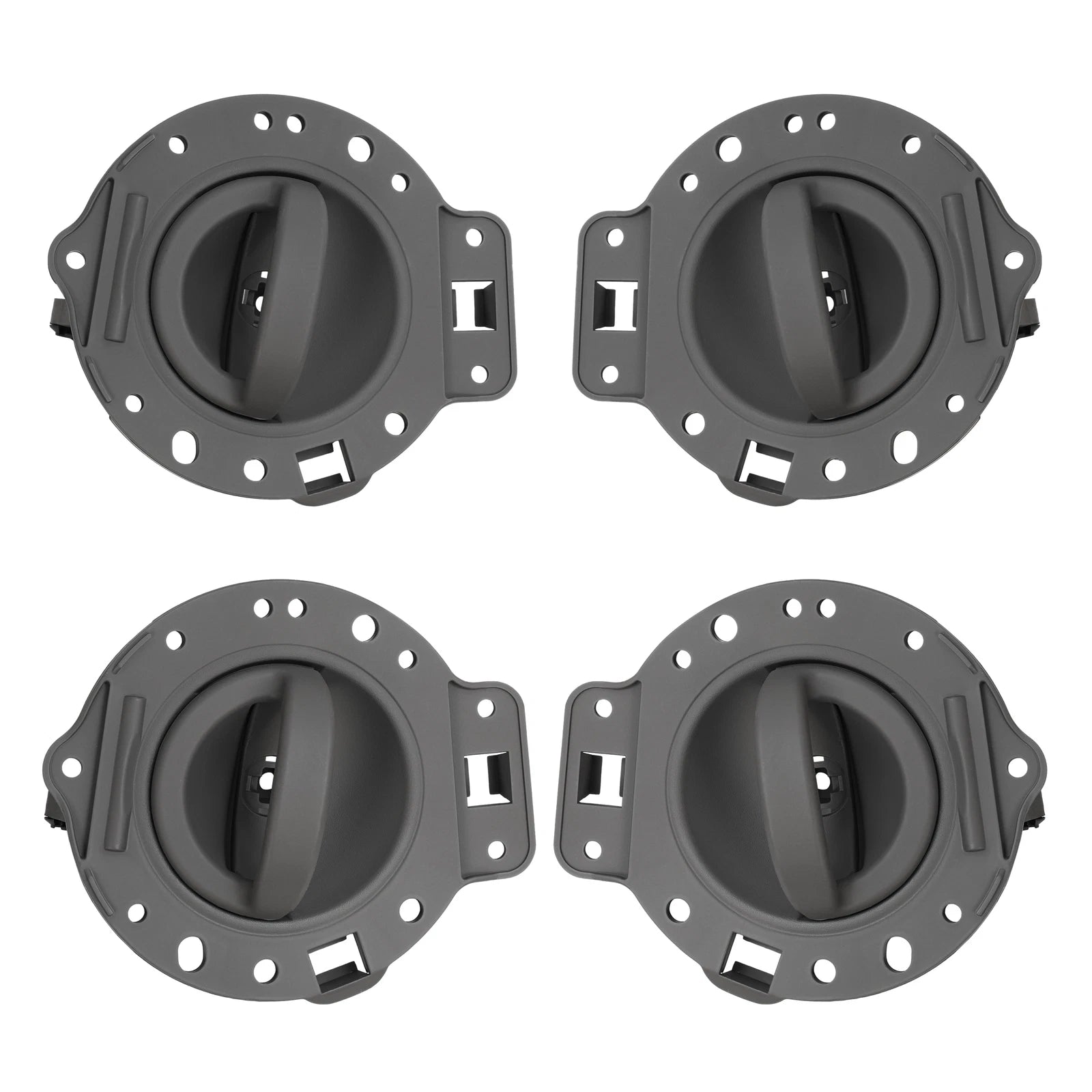 Set of 4 Inner Door Handles for Jeep Commander (2006-2010) Gray