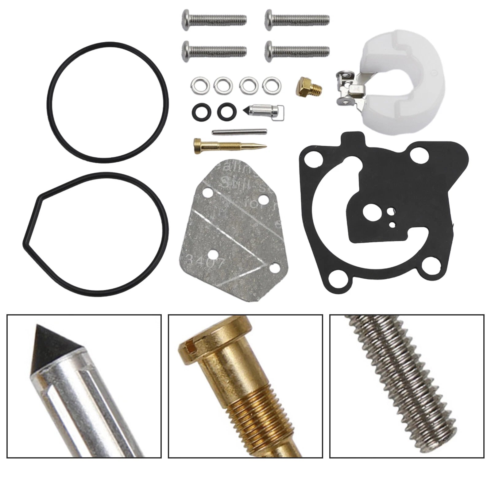 Carburetor Rebuild Kit for Yamaha 40HP 40X M(W/T)HS/L E40X MHL (1985–1999) 66T-W0093