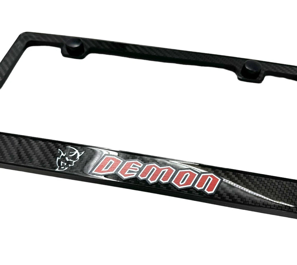 ABS License Plate Frame Real Carbon Fiber for Dodge Demon (2018–2023)
