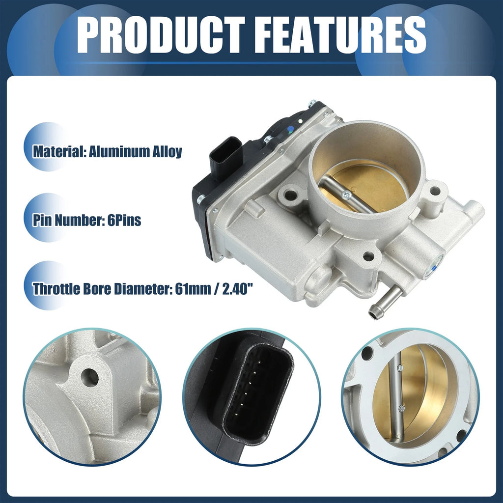 Throttle Body Assembly for Mazda 3 5 6 CX-7 (2004–2012) No.L502-13-640B