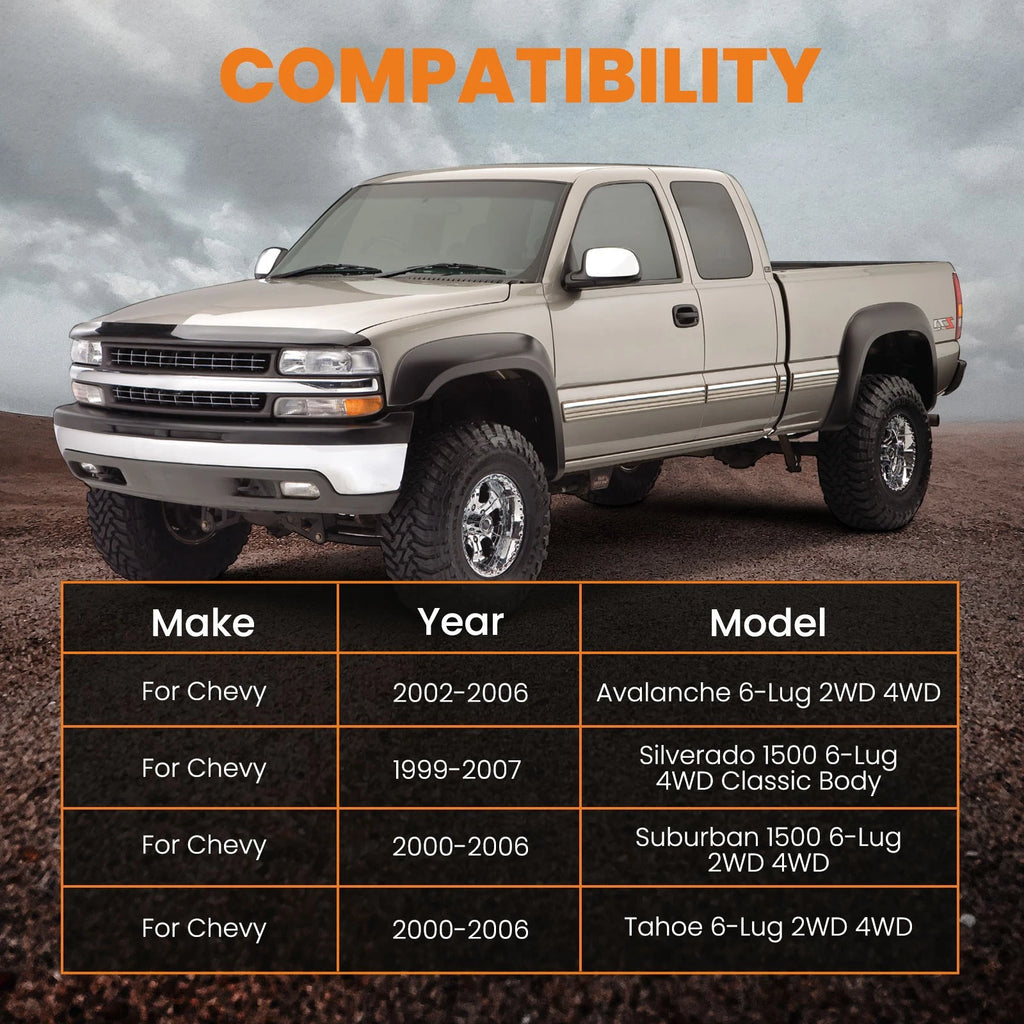 3" Front 2" Rear Lift Kit for Chevy Tahoe GMC Yukon (2000-2006)