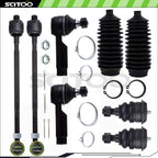 Set of 8 Tie Rod End Ball Joints for Infiniti I30 (1996–1999) & Nissan Maxima (1995–1999)