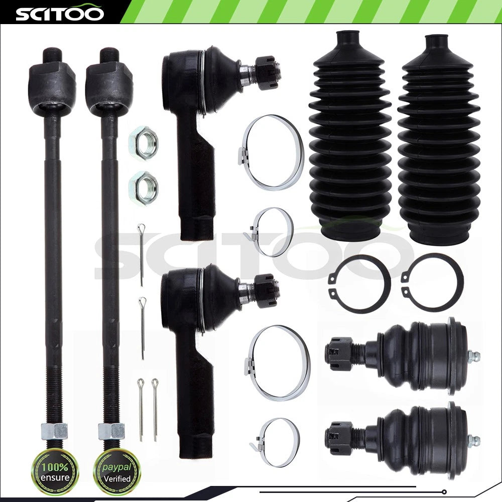 Set of 8 Tie Rod End Ball Joints for Infiniti I30 (1996–1999) & Nissan Maxima (1995–1999)