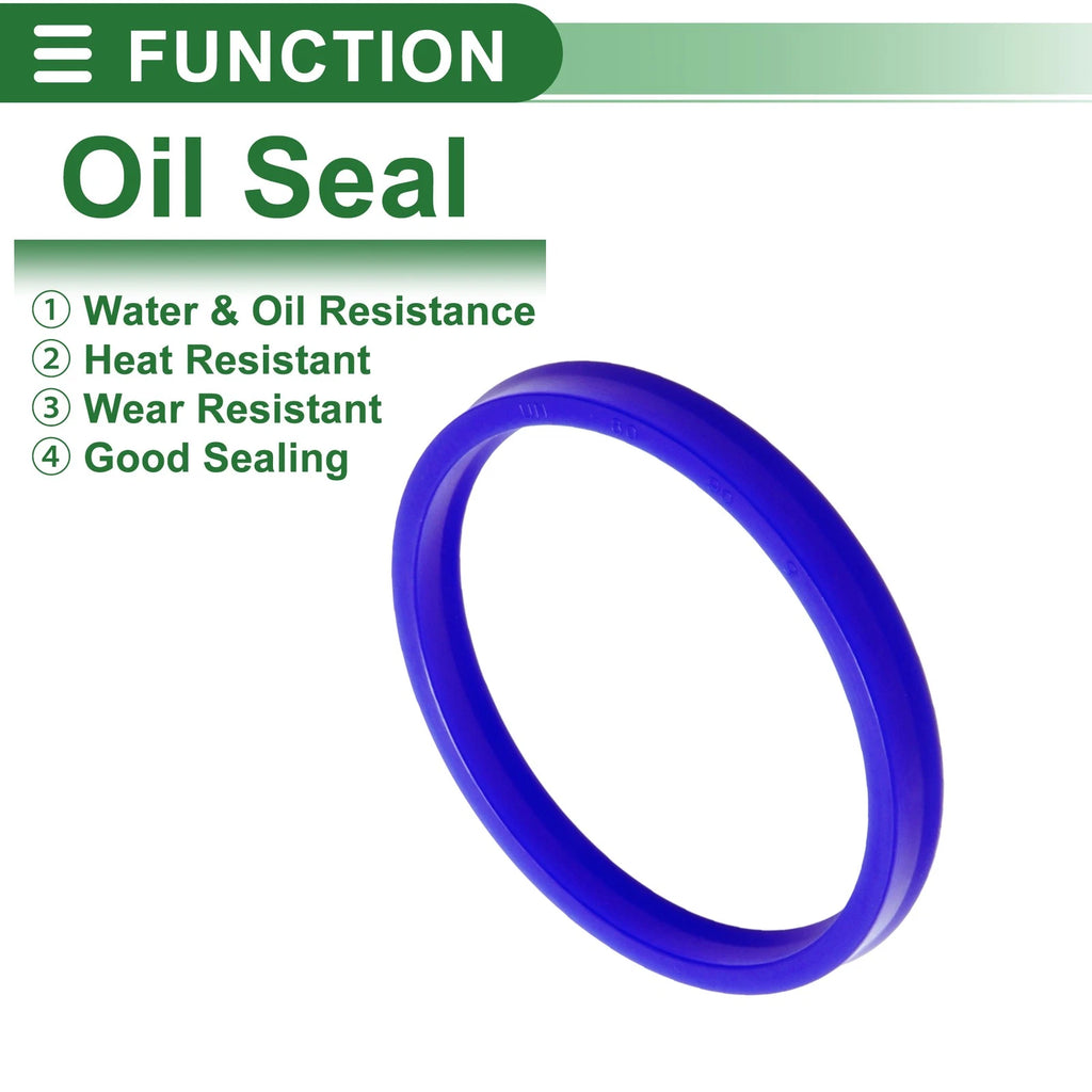 Set of 5 Oil Seal Rotary Shaft Seal 80x90x9mm High Pressure TPU