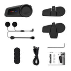 1000M Motorcycle Interphone Helmet for 6 Riders Talking FM Radio