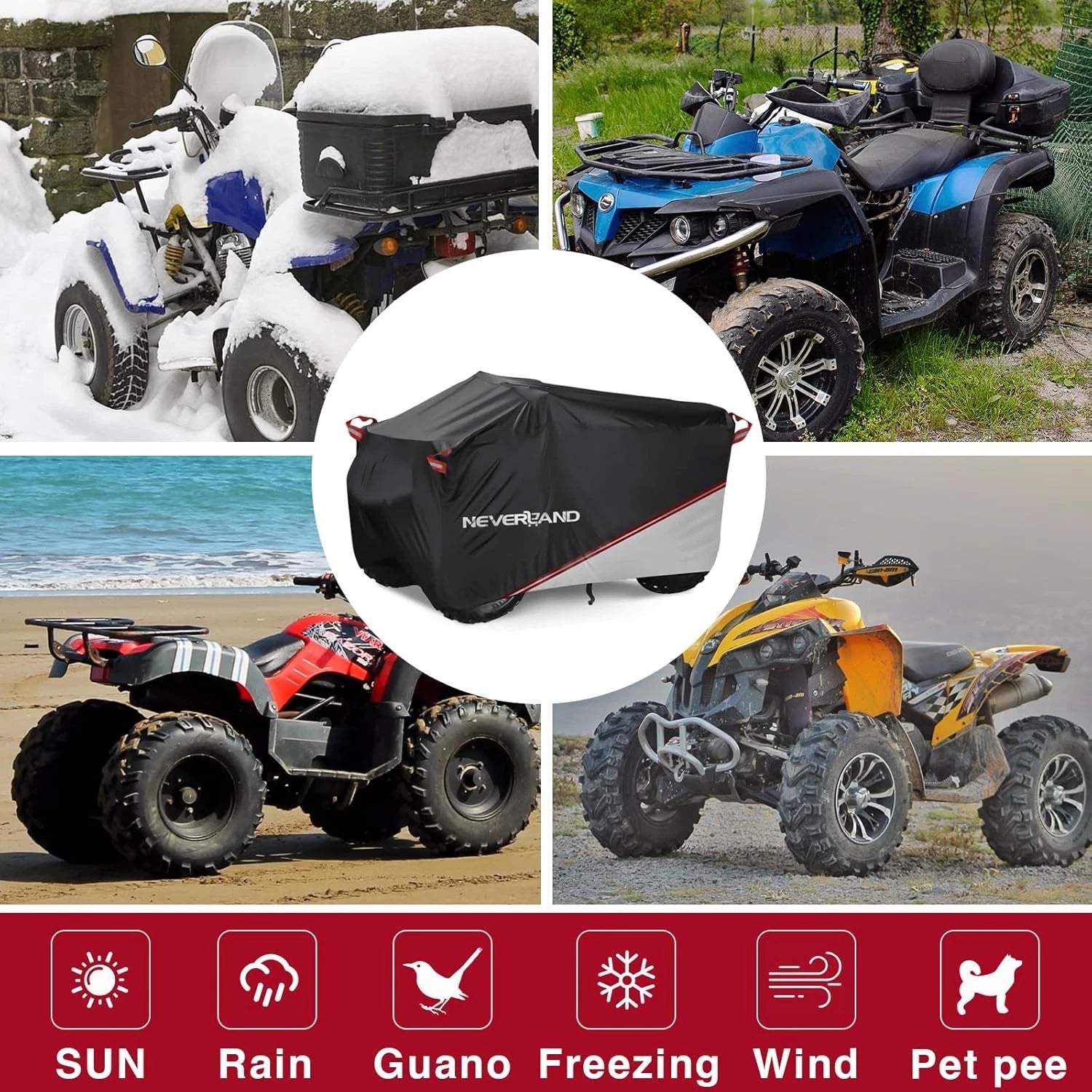 ATV Cover Waterproof for Polaris Sportsman 450 (2006–2016)