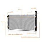 Aluminum OE Style Radiator for Chevy Express/GMC Savana 2004–2014 DPI-2793