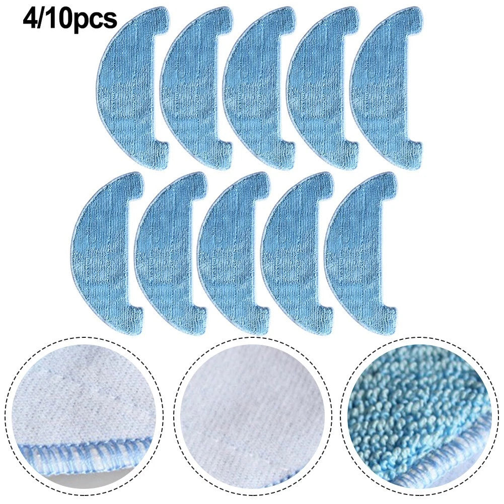 Set of 10 Mop Cloths for 360 P7 Robot Vacuum (Compatible Parts)