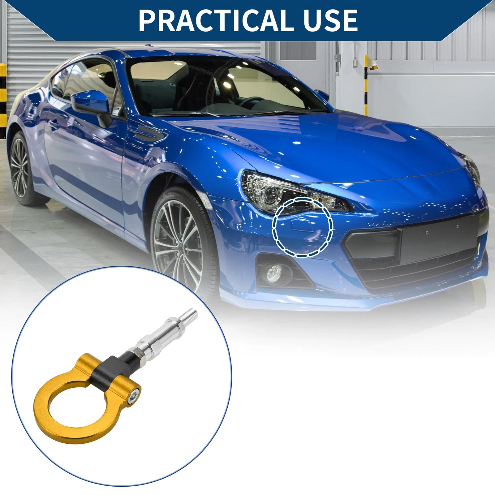 Tow Hook Ring for Honda S2000 (2000–2009) - 20.4cm, Golden