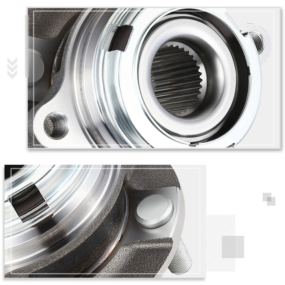 Set of 2 Wheel Hub Bearing Assembly Kit for Nissan Murano Quest (2009–2017)