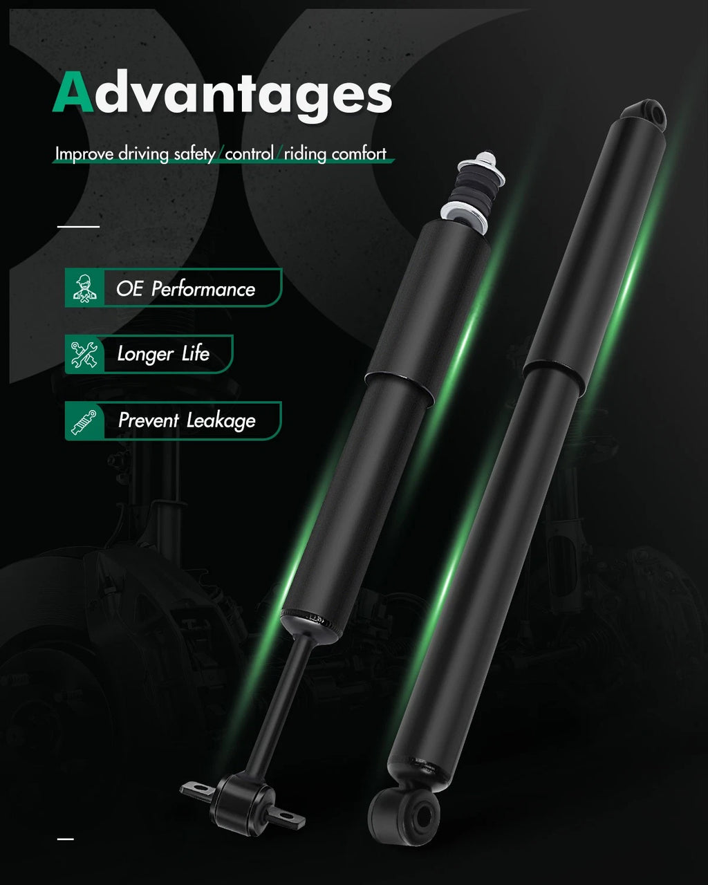 Set of 4 Front and Rear Shocks Struts for Ford Ranger, Mazda B3000, B4000 (1998–2011)