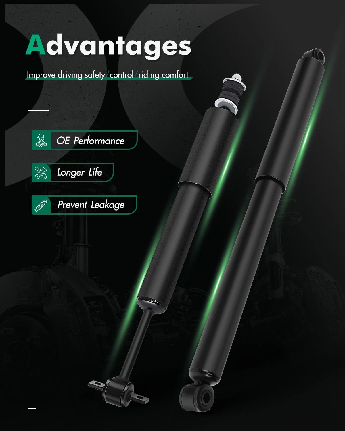 Set of 4 Front and Rear Shocks Struts for Ford Ranger, Mazda B3000, B4000 (1998–2011)