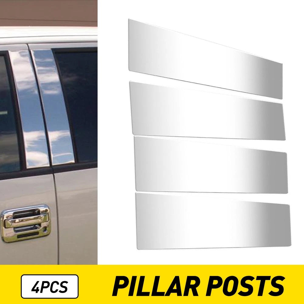 Set of 4 Chrome Pillar Posts for Ford F150 (2004–2014)