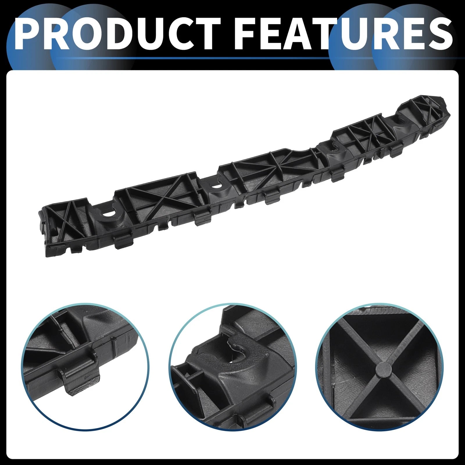 1 Pair Rear Bumper Retainer Bracket No. 86651AA000 for Hyundai Elantra (2021–2023)