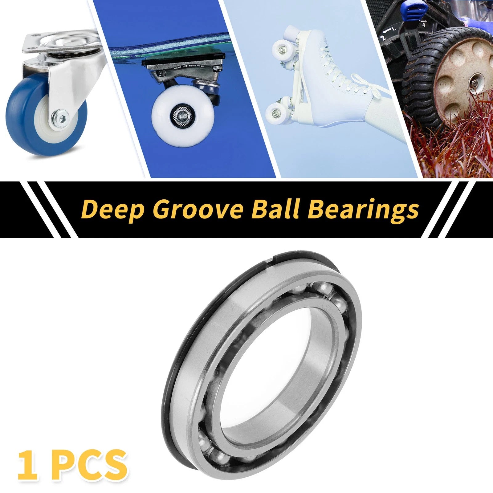 Deep Groove Ball Bearing P6 for Scooter Skateboard Wheel (6015NR)