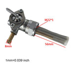 2Pcs Fuel Valve Right Spigot for Harley Davidson (62167-81, 62163-75)
