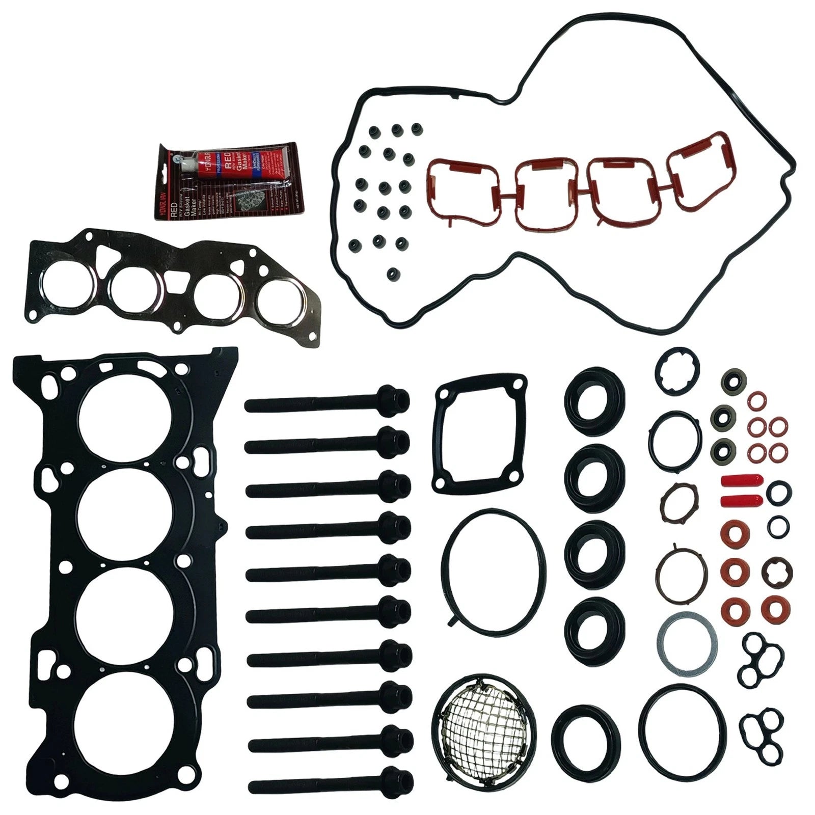 Set of 10 Head Gasket Bolts for Toyota Camry RAV4 Scion tC (2010–2016)