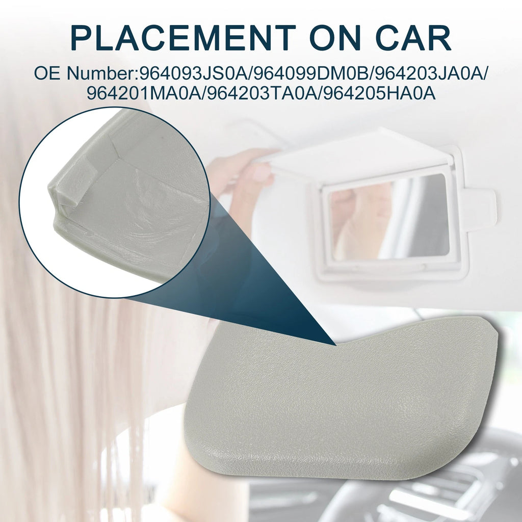 Makeup Mirror Cover Sun Visor Cap Clip for Nissan Gary (1 Set) No.964099DM0B