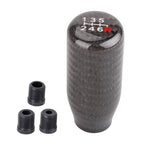 6 Speed Carbon Fiber Manual Gear Shift Knob for Universal Fit