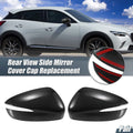 Pair Rearview Mirror Cover Overlay for Mazda CX-3 (2017–2018) - Carbon Fiber