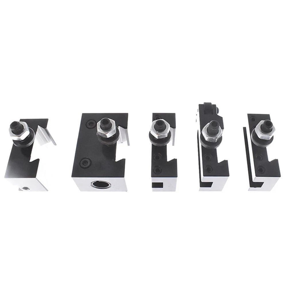 Set of 6 Piston Quick Change Tool Post Holders for Lathe 6-12"