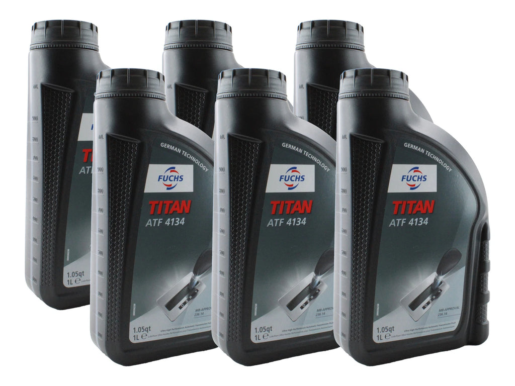 Set of 6 Fuchs TITAN ATF 4134 Auto Transmission Fluid 1L for Dodge Maybach