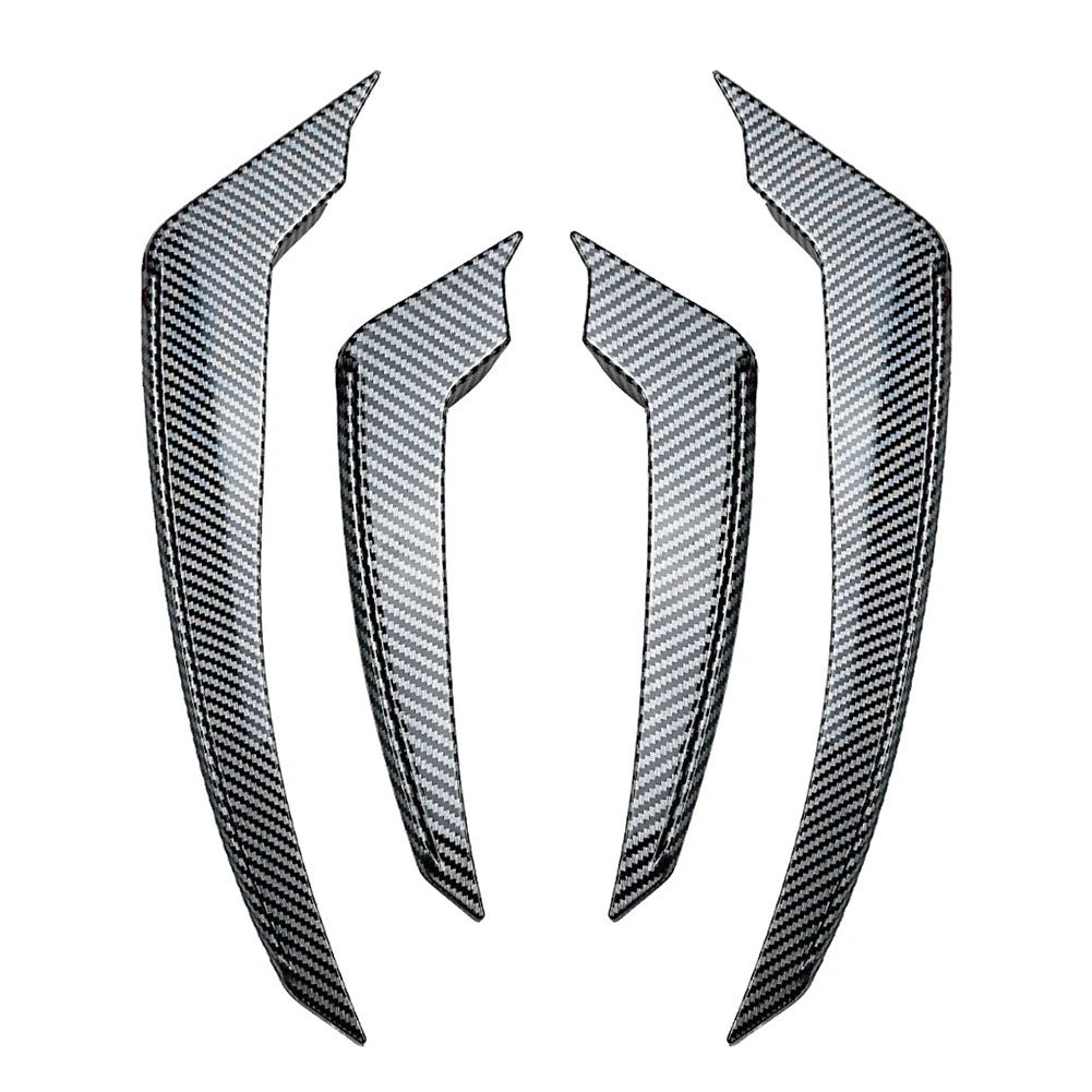 Front Bumper Side Air Vent Trim for Alfa Romeo Stelvio (2017–2025) Carbon Fiber Black