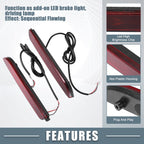 1 Pair Rear Bumper Reflector Fog Brake Light for Toyota Camry (2006–2014)