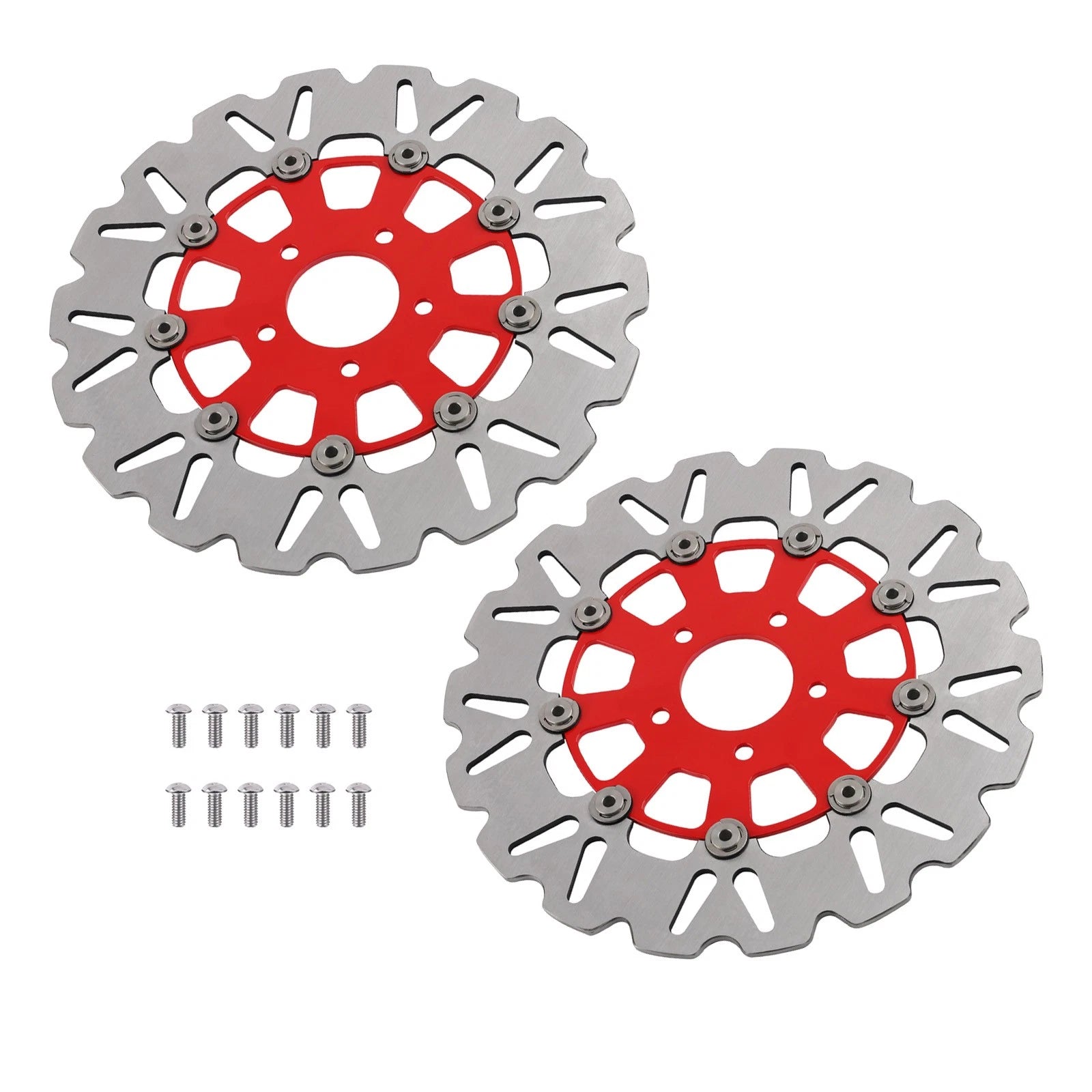 2X 11.8in Floating Front Brake Rotor for Harley-Davidson Trike (2009–2019)