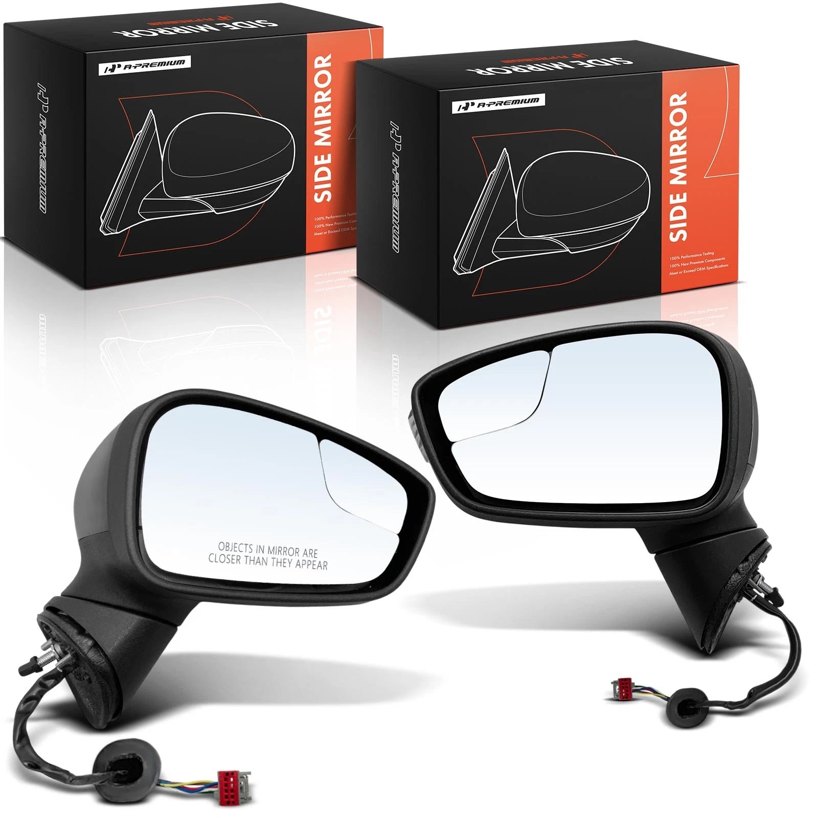 Pair Power Mirrors with Signal Light for Ford Fiesta (2011)