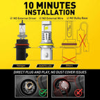 2X AUXITO 9007 HB5 LED Headlight Bulbs Kit 60000lm White for