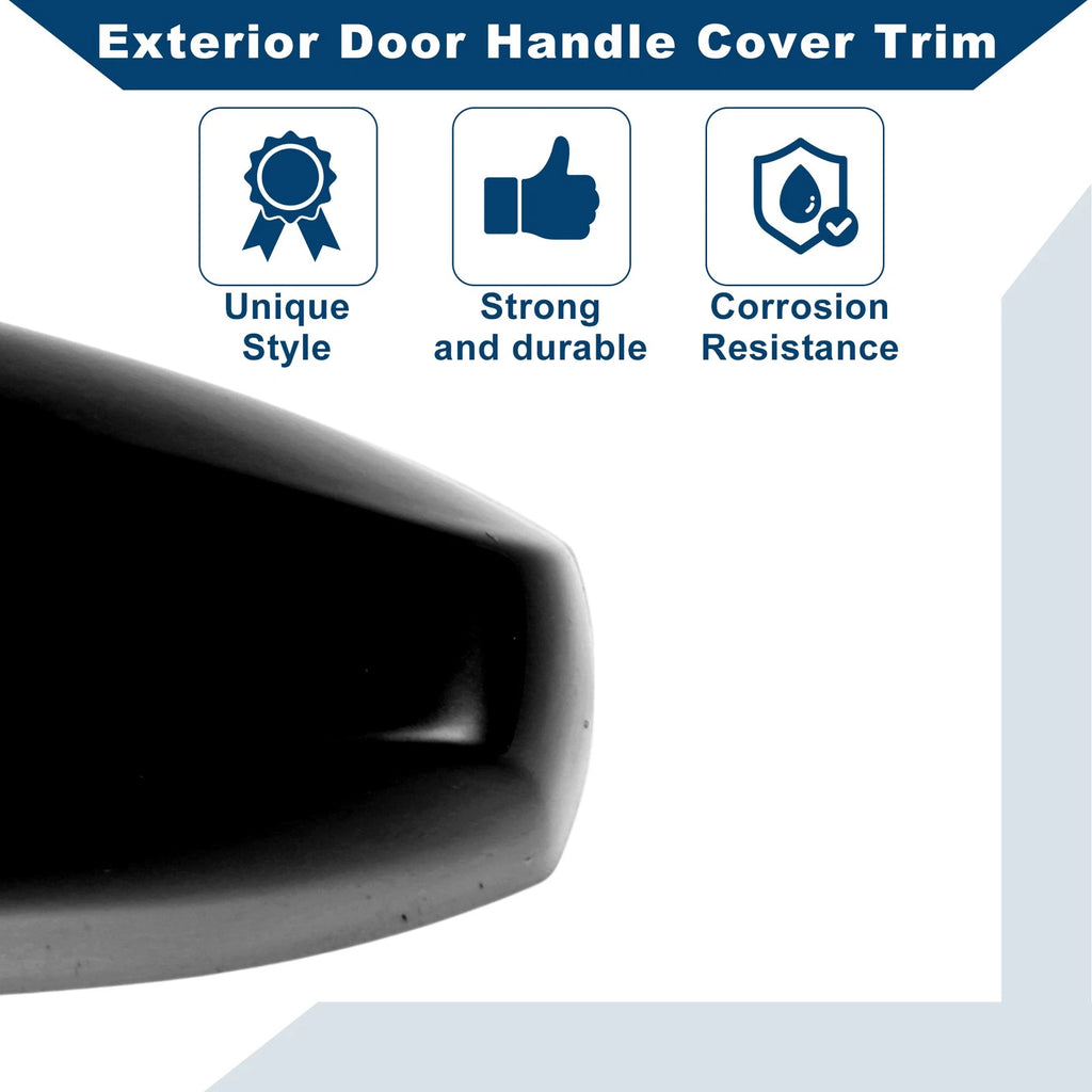 Exterior Door Handle Cover Trim for BMW X1 X2 X5 F15 X6 F16 (2014–2019) Black ABS