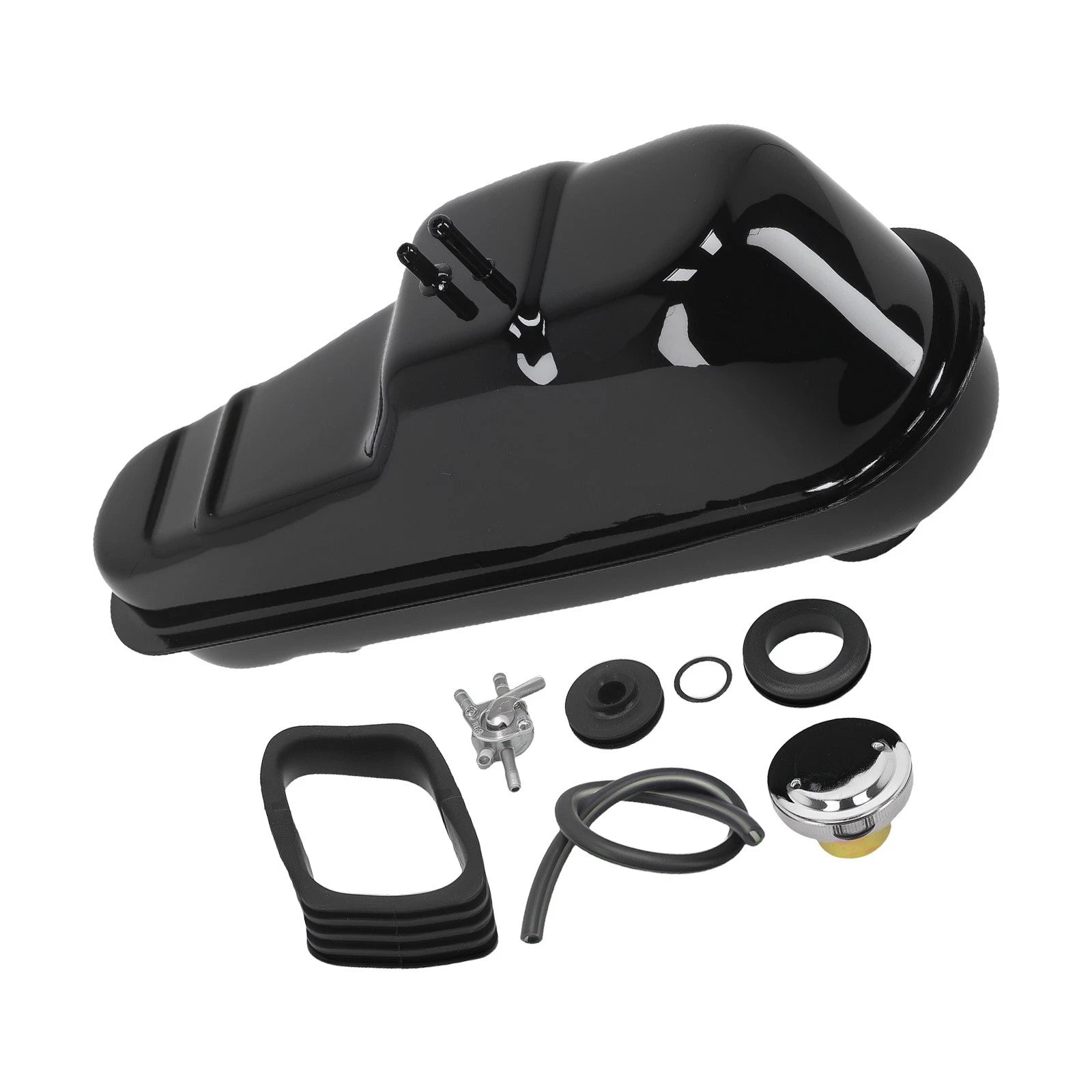 Black Gas Tank with Cap for Honda CT70 (1977-1982)