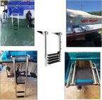 4 Step Stainless Steel Telescoping Boat Ladder for Amarine Made