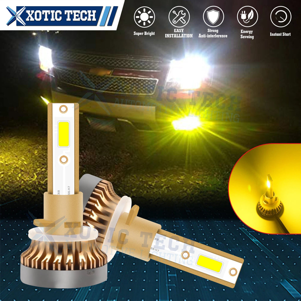LED Fog Driving Light Bulb Conversion Kit for 880/881/899 (Golden Yellow) (2006–2007)