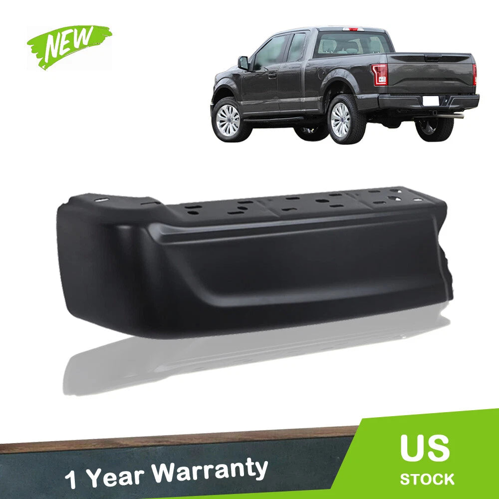 Black Steel Rear Bumper Corner Wrap for Ford F150 (2021–2023)