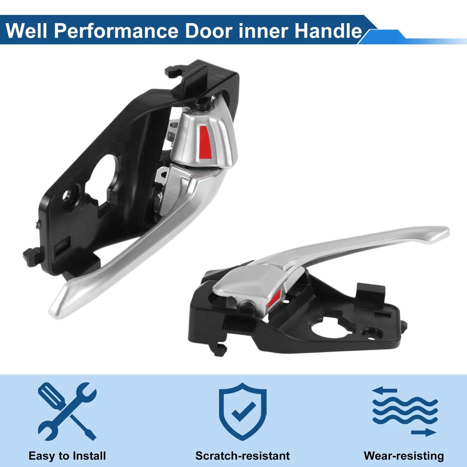 Rear Right Passenger Side Interior Door Handle for Kia Picanto (2011–2023) No. 836201Y010