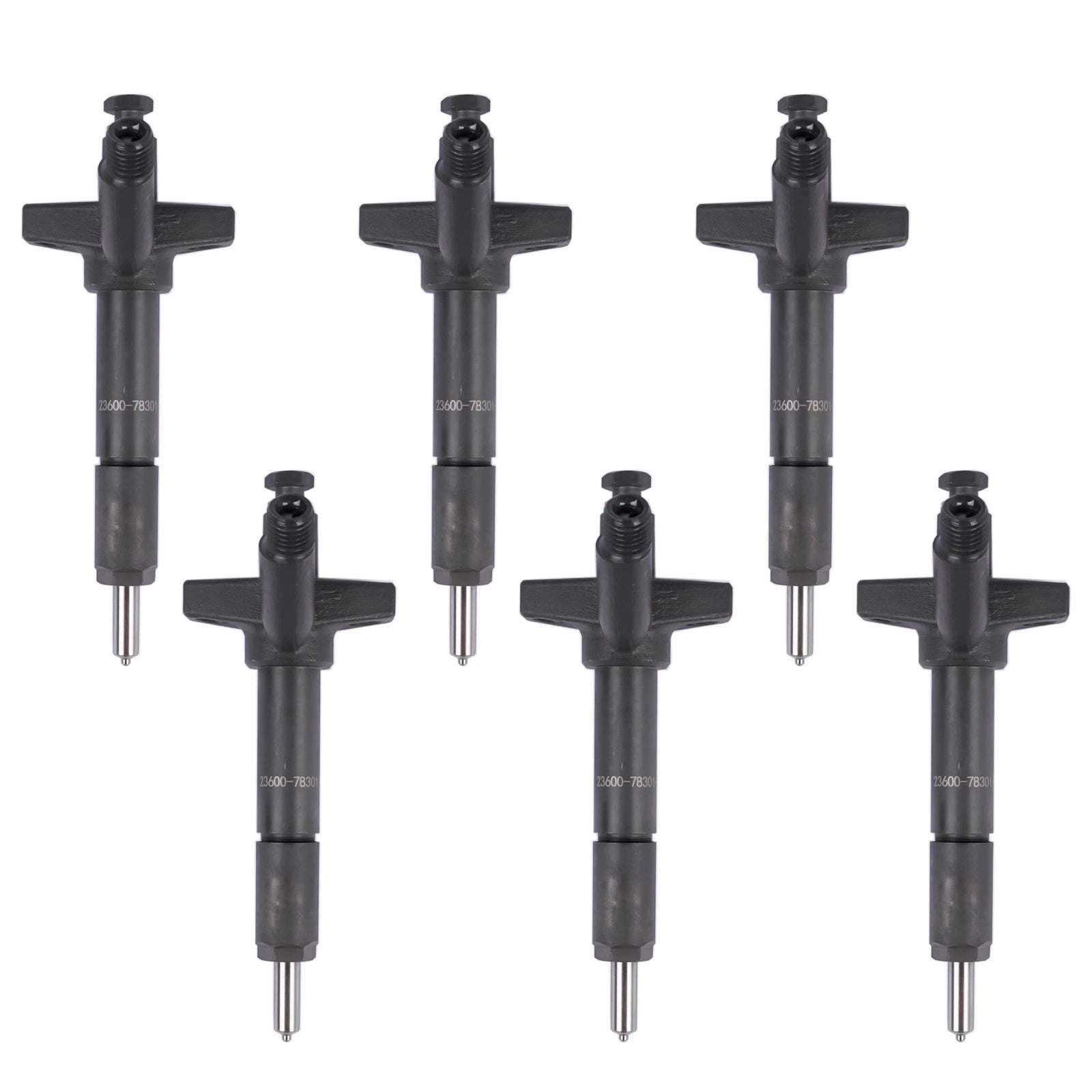 Set of 6 Fuel Injectors for Toyota Forklift (8F, 7F, 13Z, 2Z)