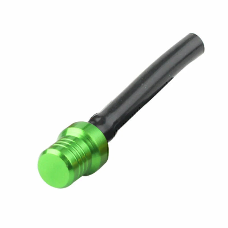 CNC Gas Fuel Tank Cap Valve Vent Hose Tube for ATV Dirt Bike Pit Quad (Green)