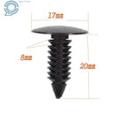 100 Pcs Push Clips for Car Auto Fender (8mm)