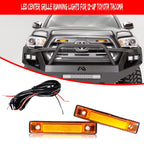 2X Amber LED Front Grille DRL Running Lights for Toyota Tacoma (2012–2023)