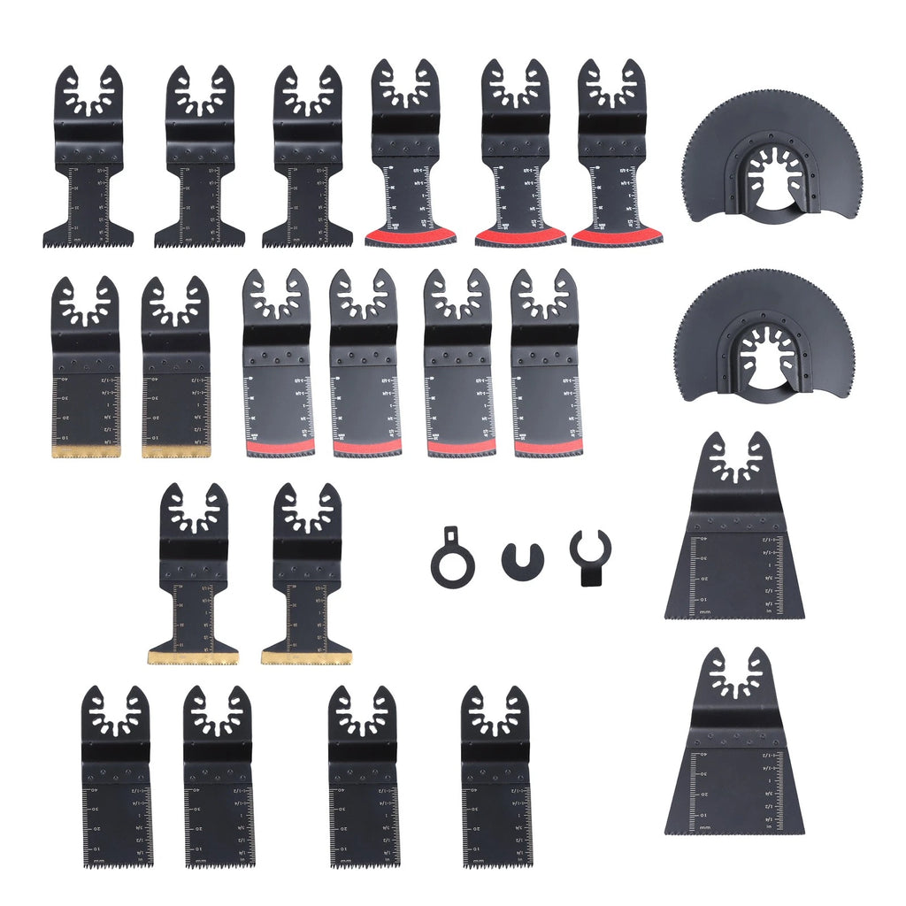 25PCS Titanium Oscillating Tool Blades for Universal Use