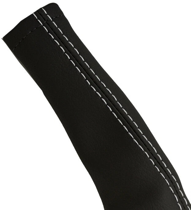 E Brake Boot Cover for Audi TT (1998–2006) - Leather, White Stitch
