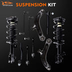 Set of 4 Front Struts and Control Arms for Nissan Versa (2007-2012)