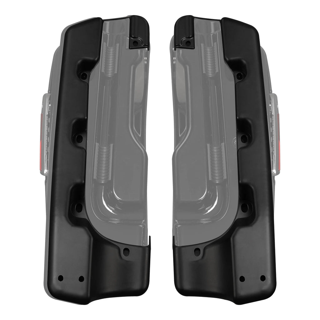 4" Matte Black Saddlebags Extensions for Harley Touring Electra Glide (2014–2024)