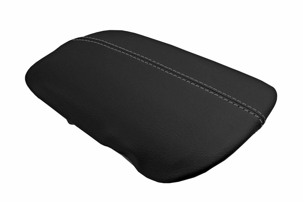 Console Lid Pull Over Cover Leather for Ford Mustang (2015–2020) Gray Stitch