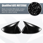 Pair Rearview Mirror Cover Overlay Gloss Black for Volkswagen Golf MK7 (2013–2020)