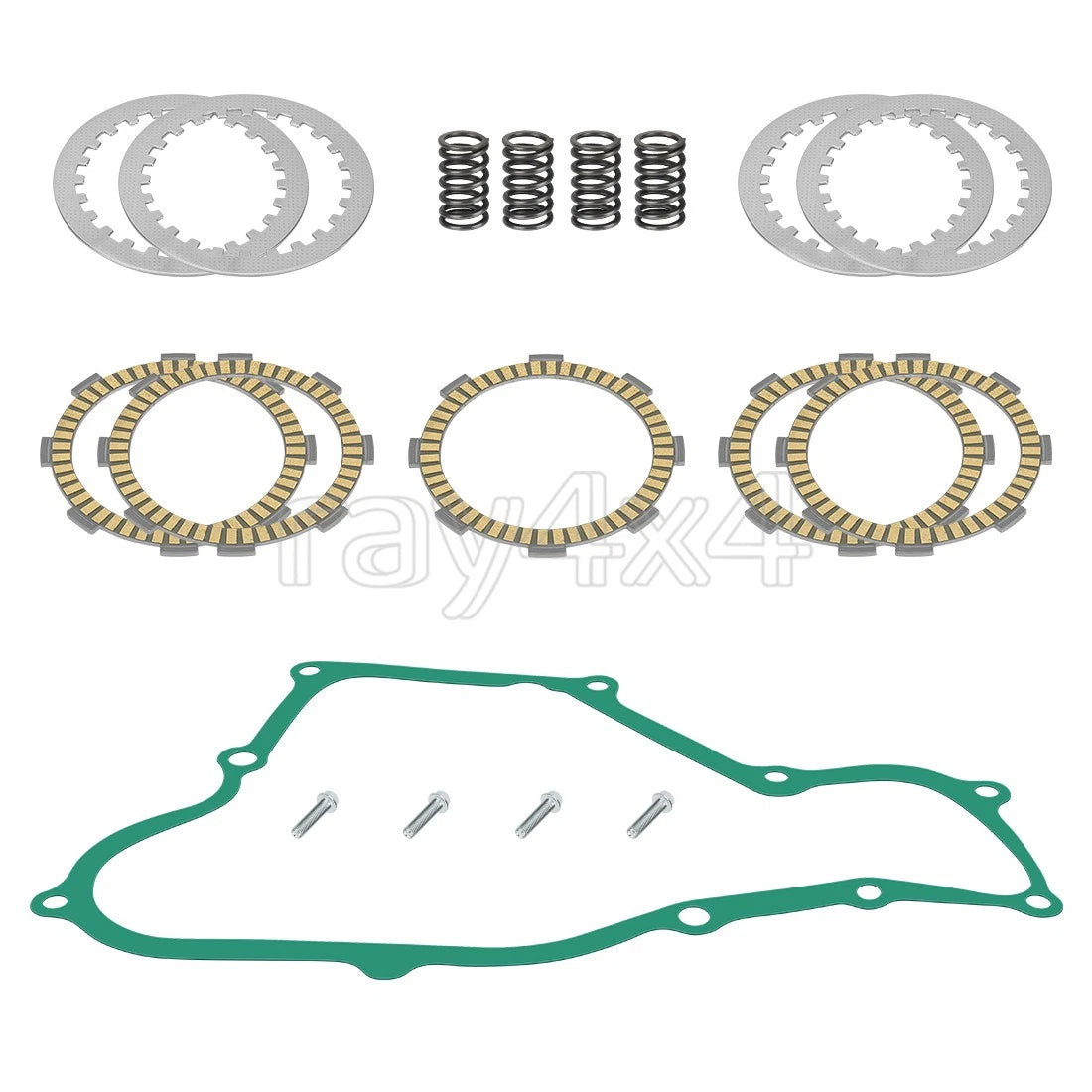 Clutch Friction Steel Plate Kit for Honda CR80R CR80RB CR85R CR85RB (1987–2007)