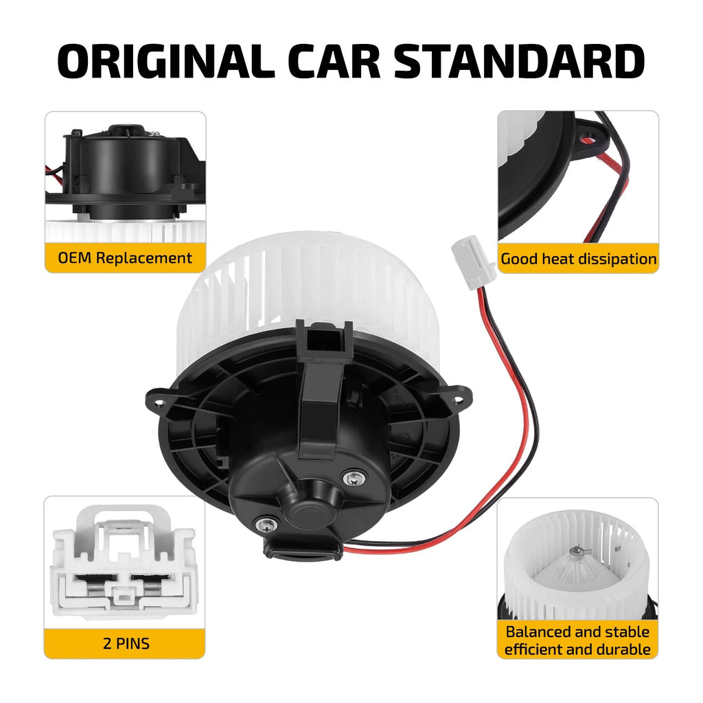 Front HVAC Blower Motor with Fan Cage for Buick Verano (2012–2017) 22954786