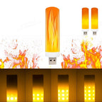 3X LED Flame Light Bulb for Universal Use (USB Rechargeable)